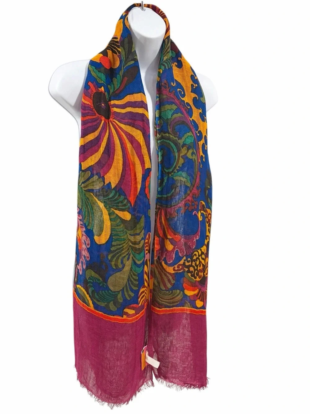 Trina Turk x Banana Republic Linen Multicolor Scarf